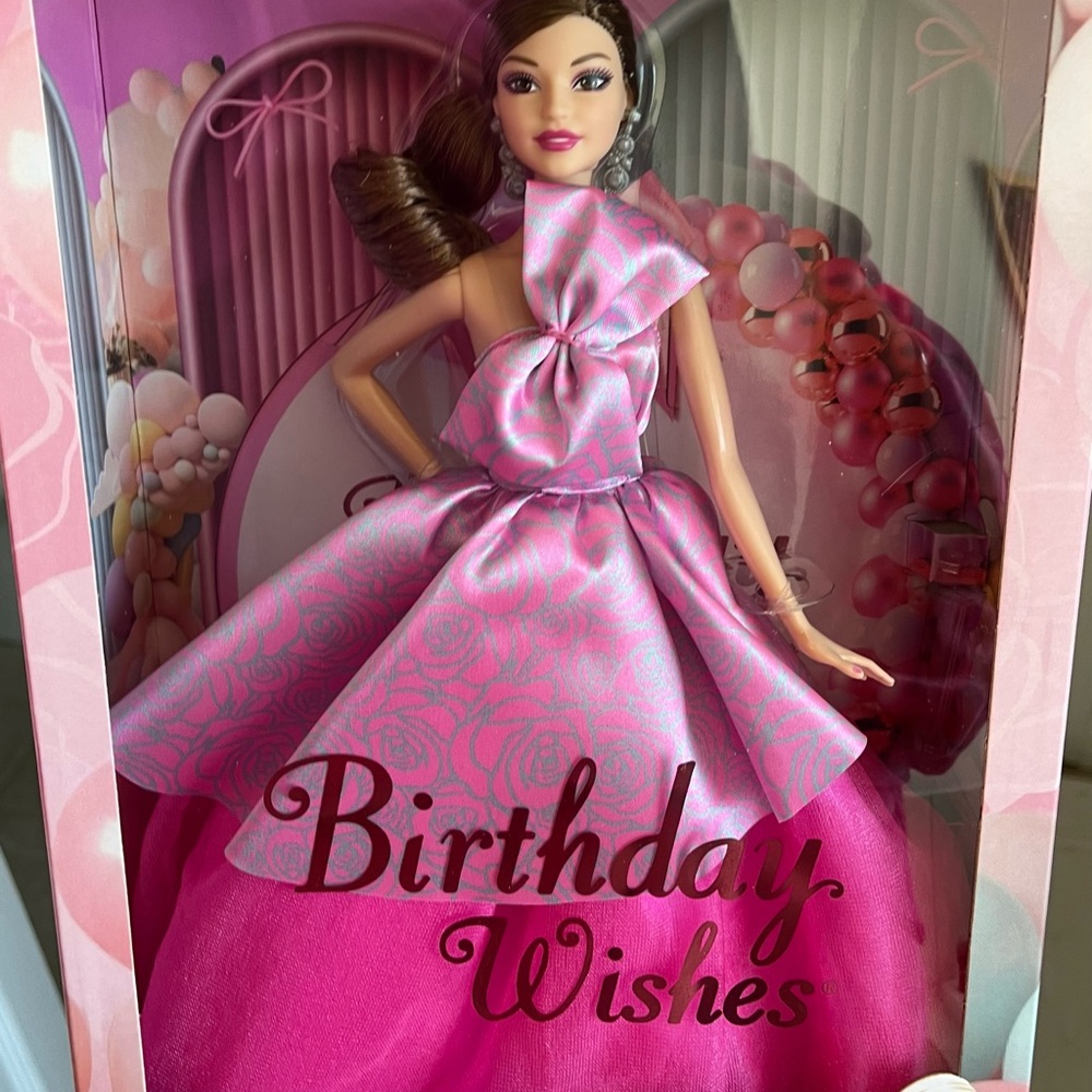 Birthday Wishes Pink Barbie Party Doll NIB! - Picture 4 of 7